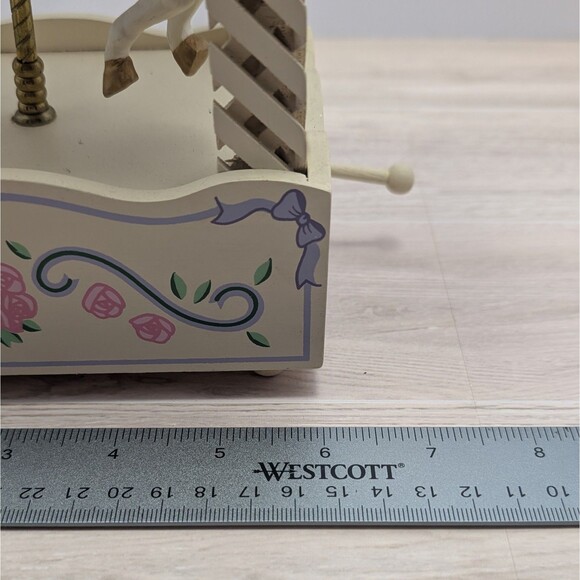 Vintage Carousel Music Box By The San Francisco Music Box Company - Tested Works - Picture 8 of 9